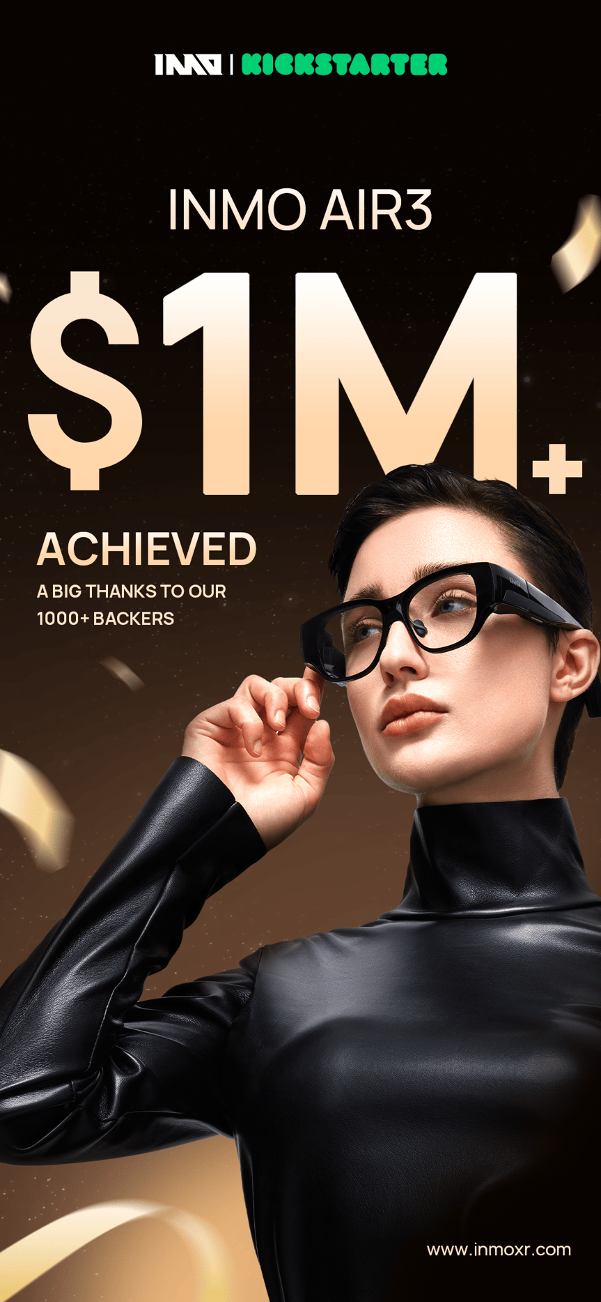 树立一体式AI+AR眼镜全球科技新标杆麻将胡了INMO AIR3众筹破百万美金(图2)